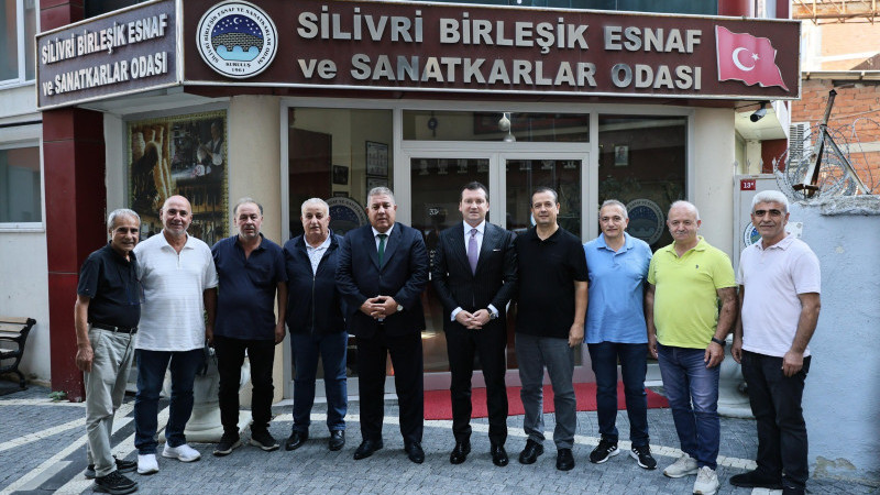 Başkan Balcıoğlu Silivri Birleşik Esnaf ve Sanatkârlar Odası'nı Ziyaret Etti