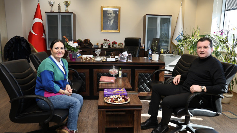 Başkan Balcıoğlu, İSKİ Silivri Şube Müdürü Gülay Özvatan’ı Ziyaret Etti