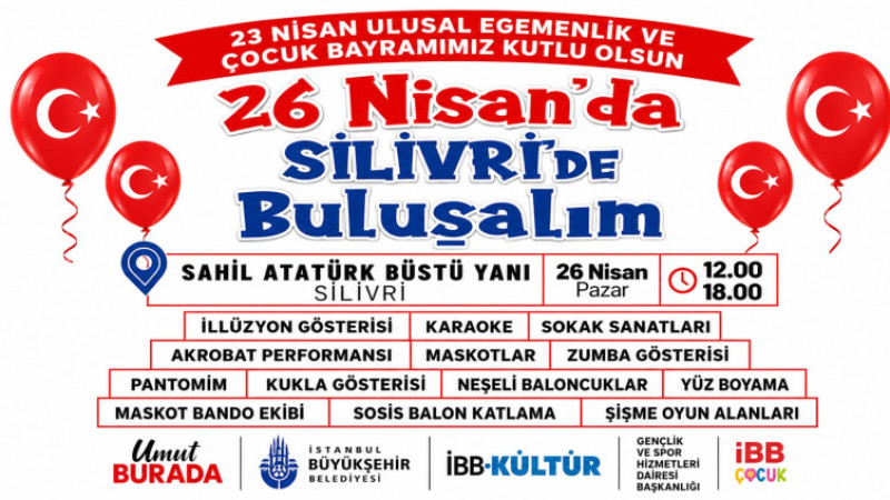 Silivri Sahili’nde Çocuklara Bayram Şenliği