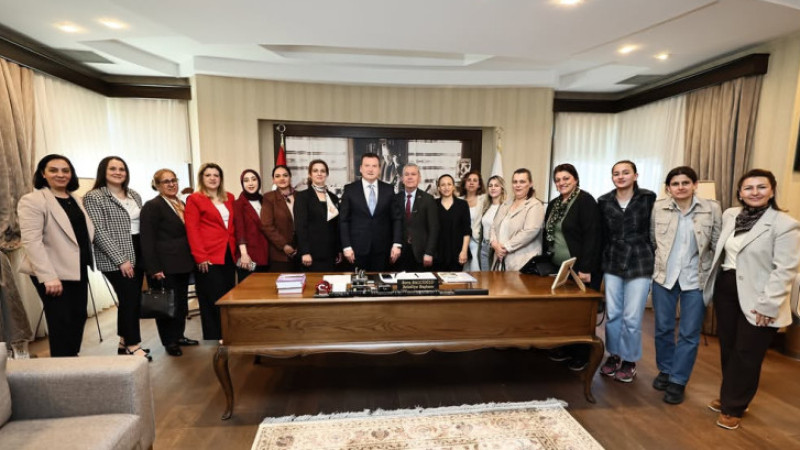 ÇANTA KADINLARI’NDAN BAŞKAN BALCIOĞLU’NA ZİYARET