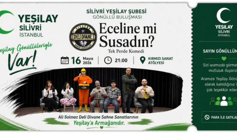 YEŞİLAY’DAN GÖNÜLLÜLERE ÖZEL TİYATRO GECESİ